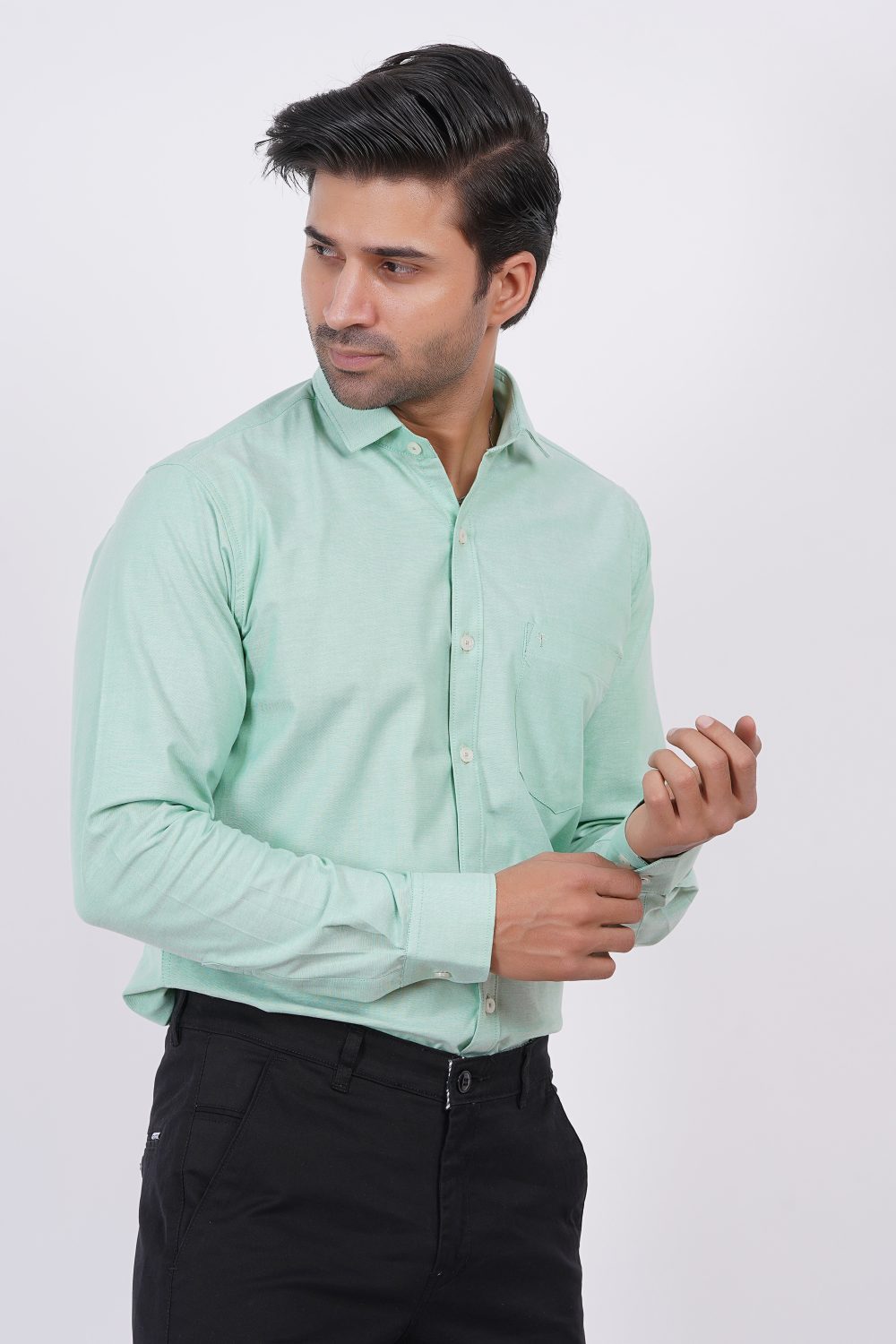 Mint Green | TTASCOTT Printed Shirt