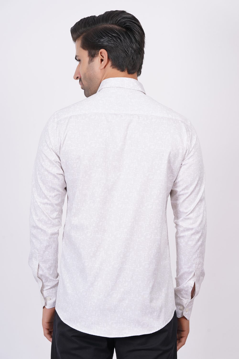 White | TTASCOTT Printed Shirt