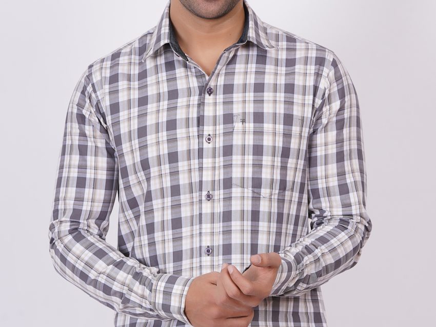 Black | TTASCOTT Check Shirt | TC 1173 - 2