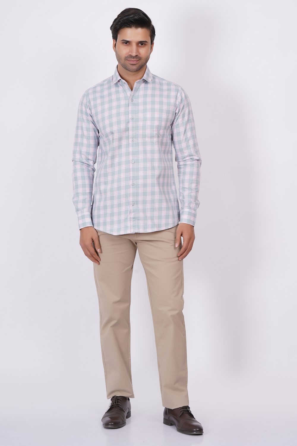 Light Grey | TTASCOTT Check Shirt