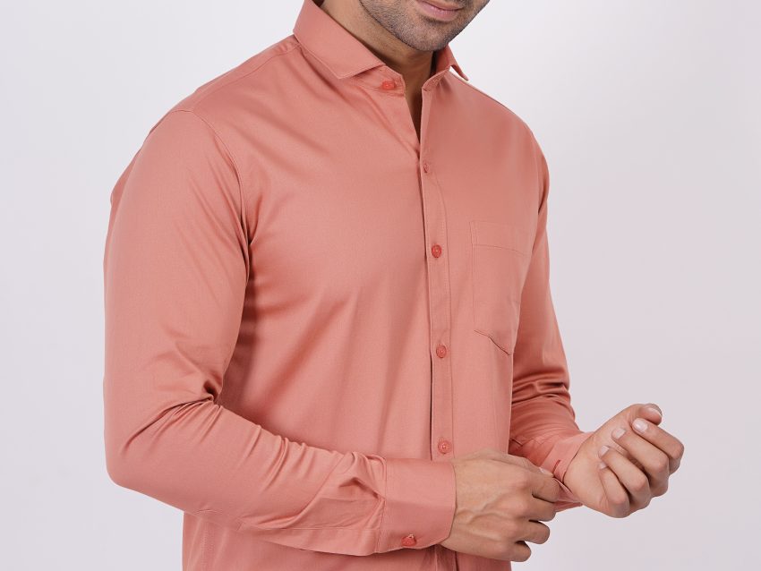 Orange | TTASCOTT Plain Shirt | TC 1153 - 2