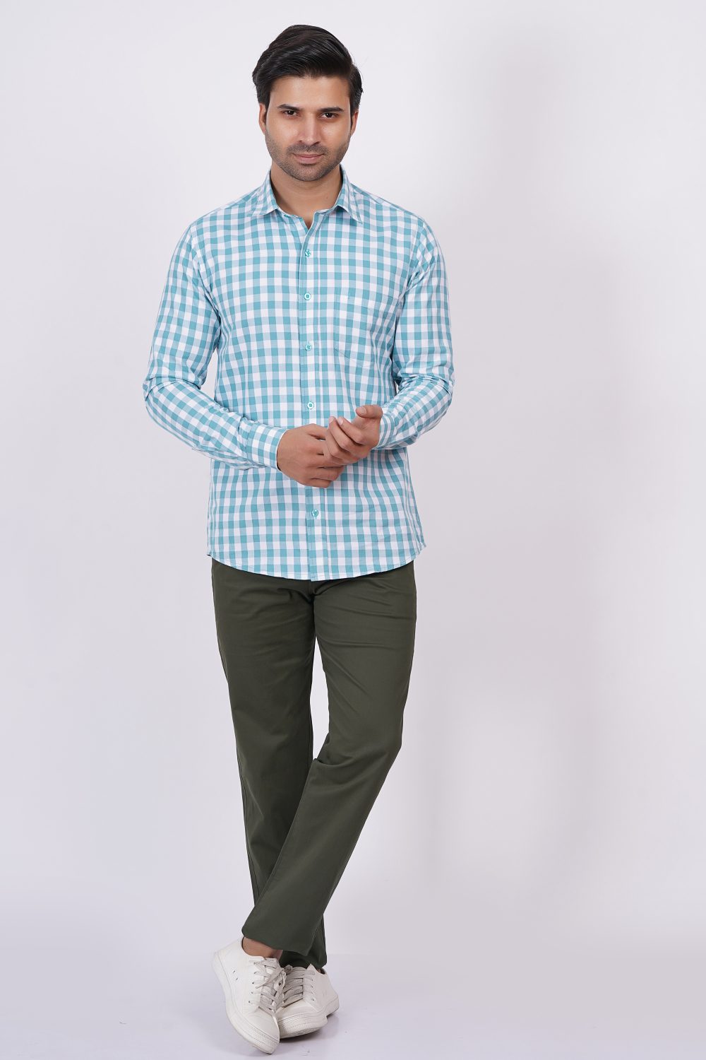 Light blue | TTASCOTT Check Shirt