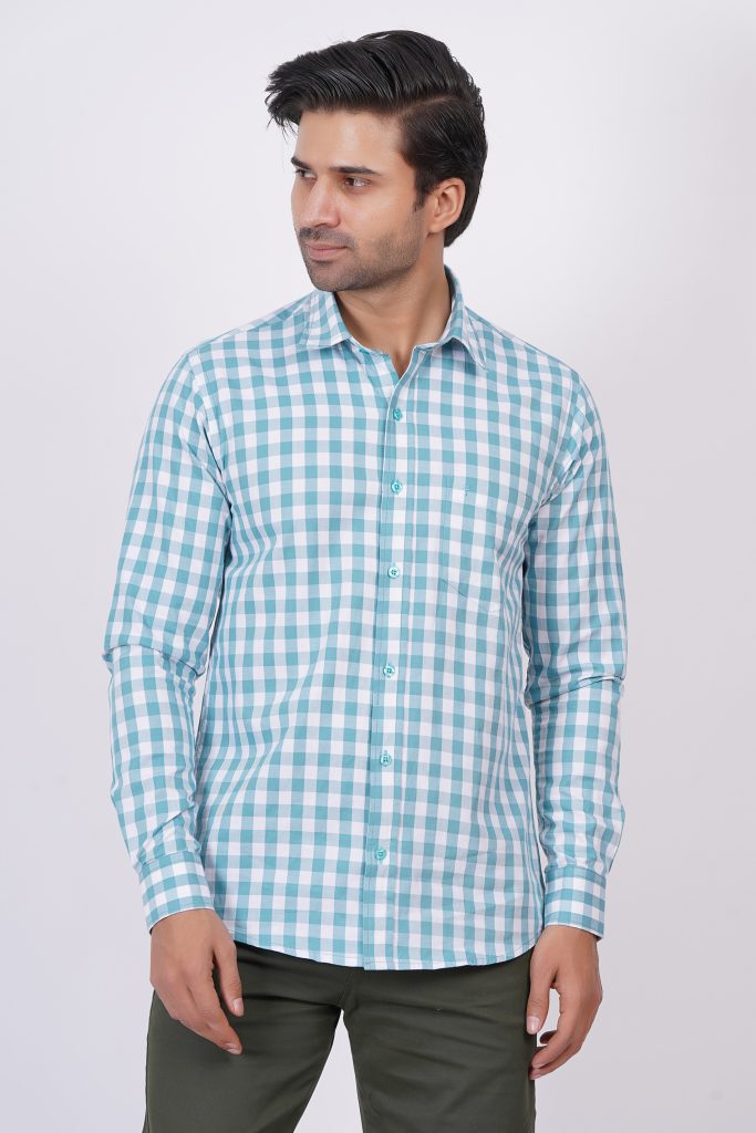 Light blue | TTASCOTT Check Shirt