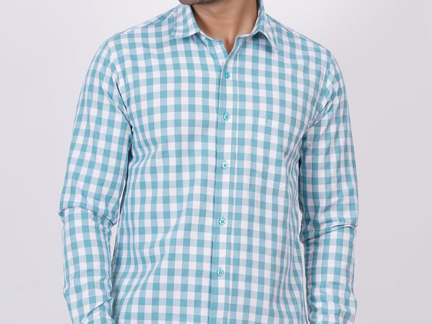 Light blue | TTASCOTT Check Shirt | TC 1175 - 3