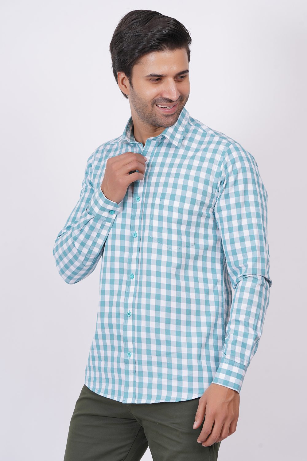 Light blue | TTASCOTT Check Shirt