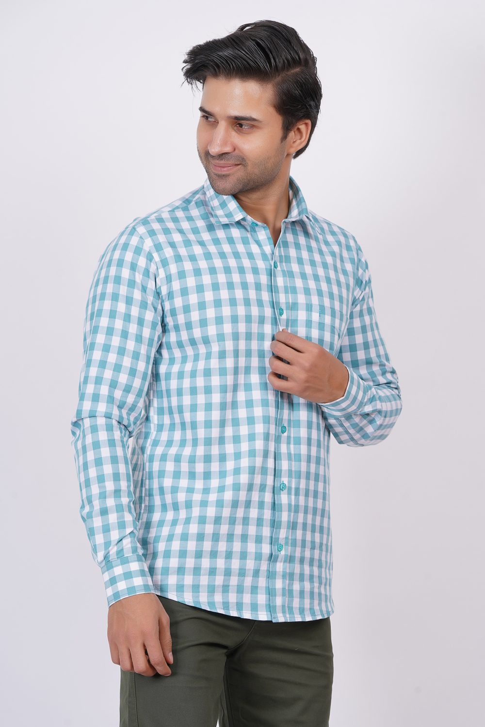 Light blue | TTASCOTT Check Shirt