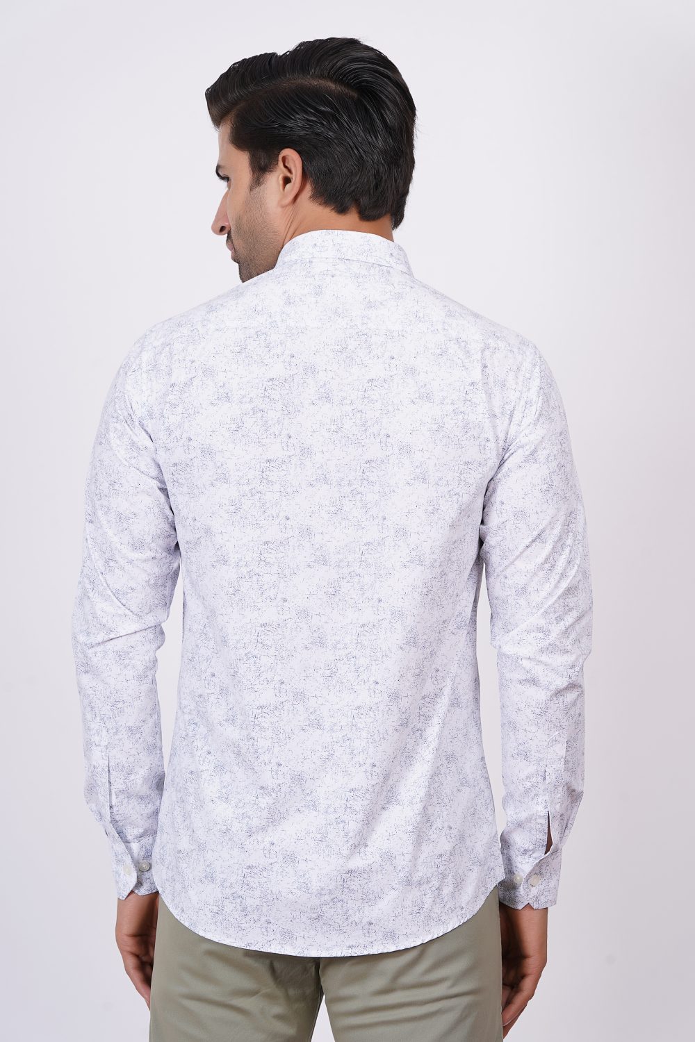 White | TTASCOTT Printed Shirt