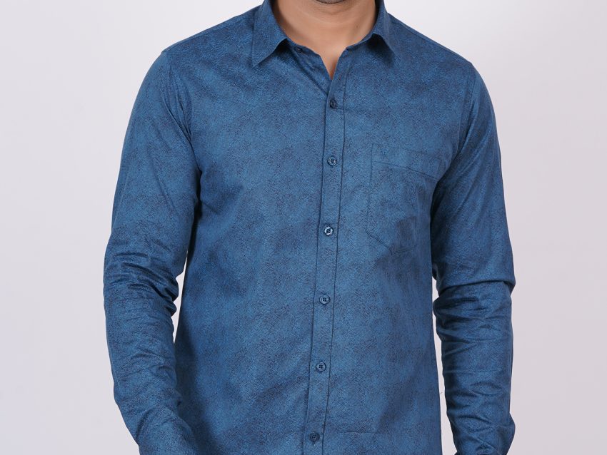 Dark Blue | TTASCOTT Printed Shirts | TC 1182 - 2