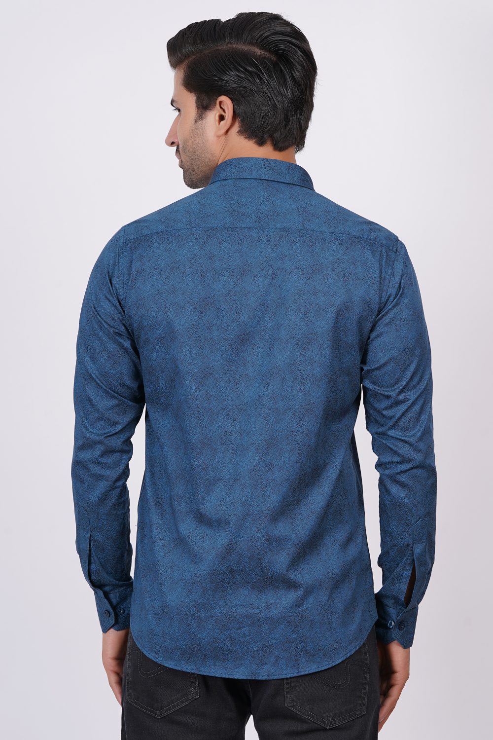 Dark Blue | TTASCOTT Printed Shirts