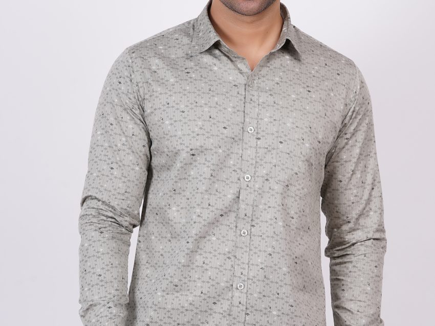 Silver | TTASCOTT Printed Shirt | TC 1180 - 2