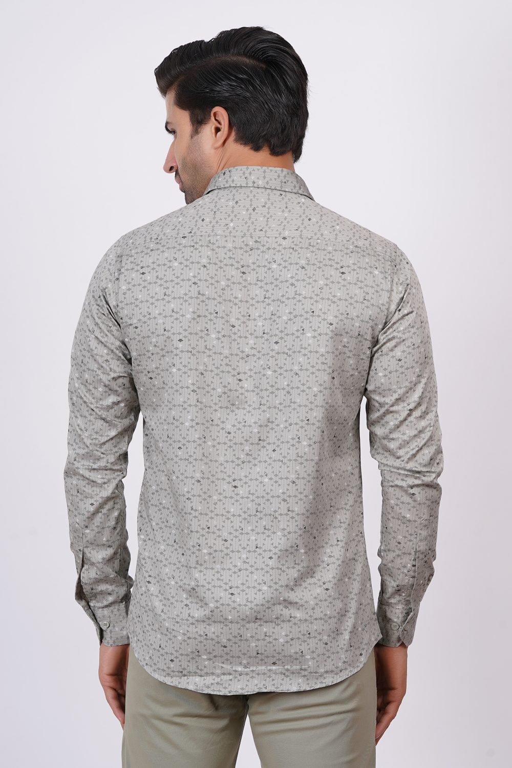 Silver | TTASCOTT Printed Shirt