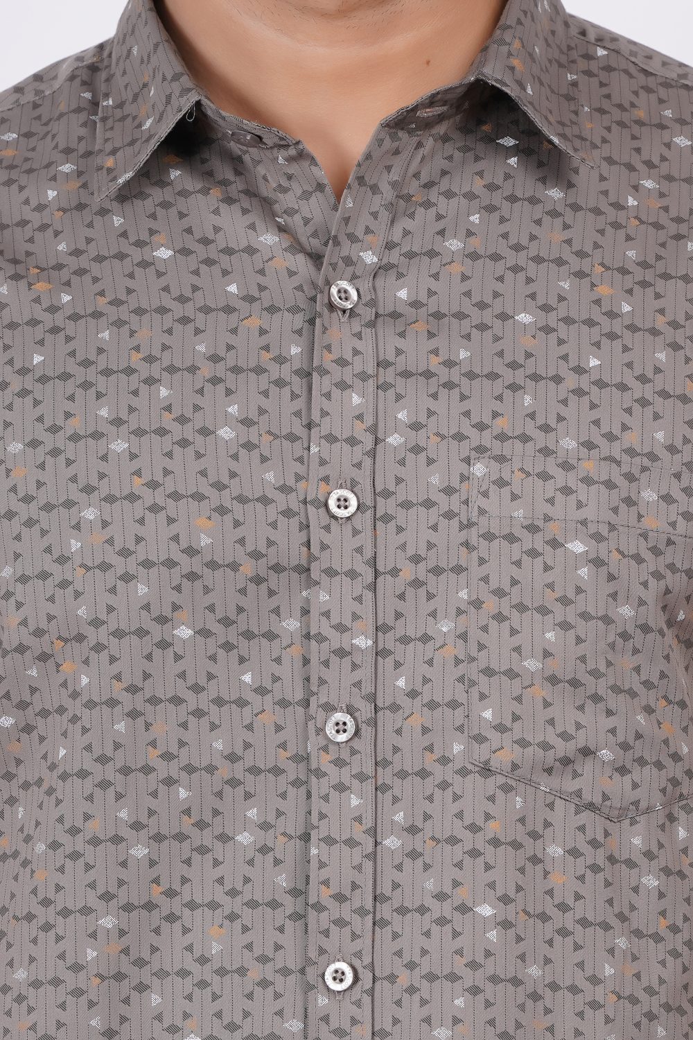 Grey | TTASCOTT Printed Shirt