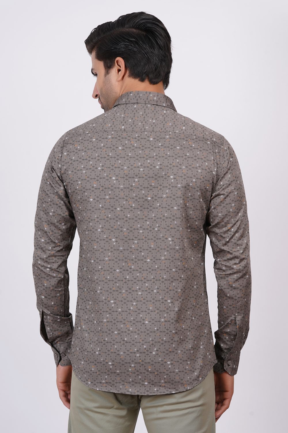 Grey | TTASCOTT Printed Shirt