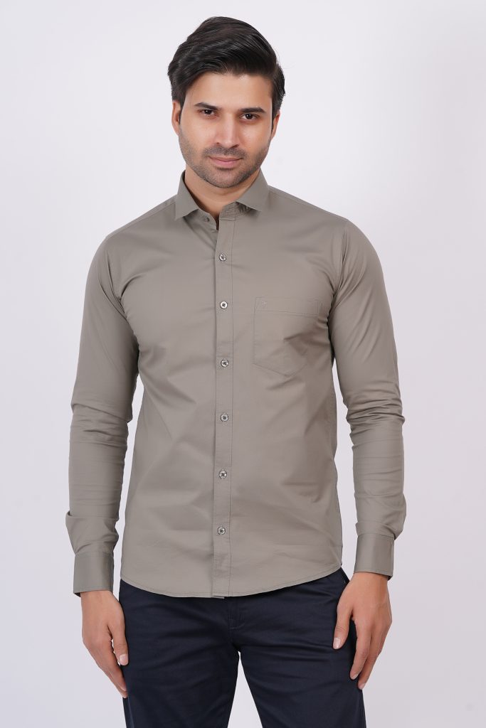Grey | TTASCOTT Plain Shirt