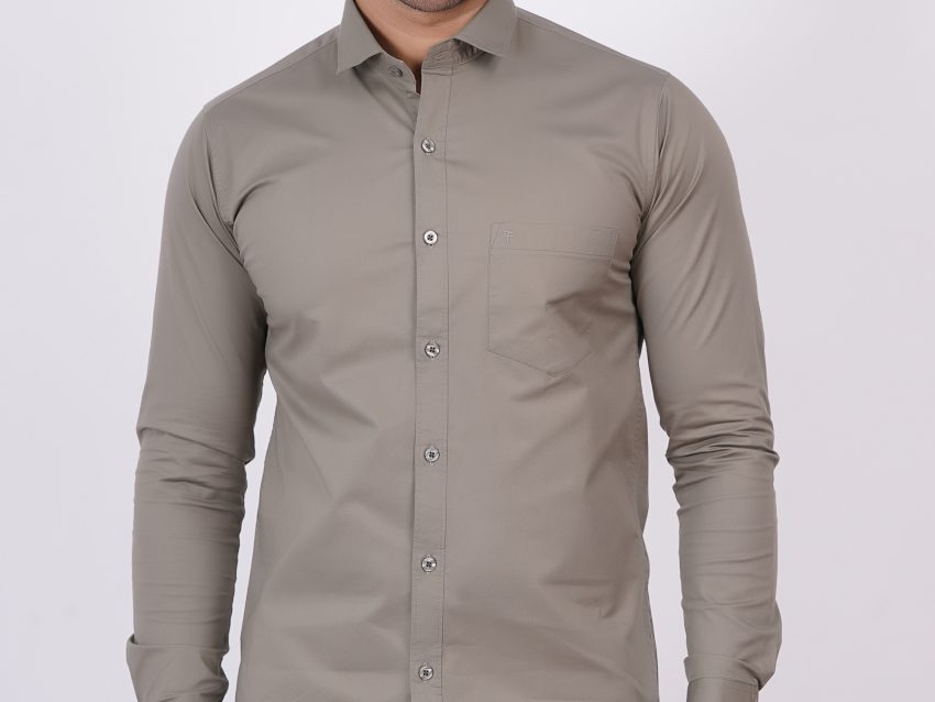 Grey | TTASCOTT Plain Shirt | TC 1171 - 3