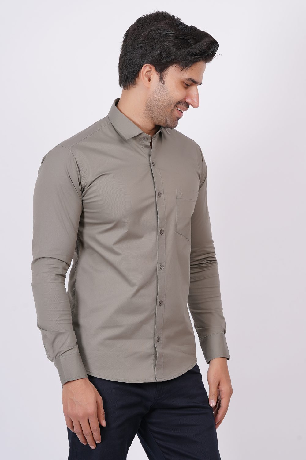 Grey | TTASCOTT Plain Shirt