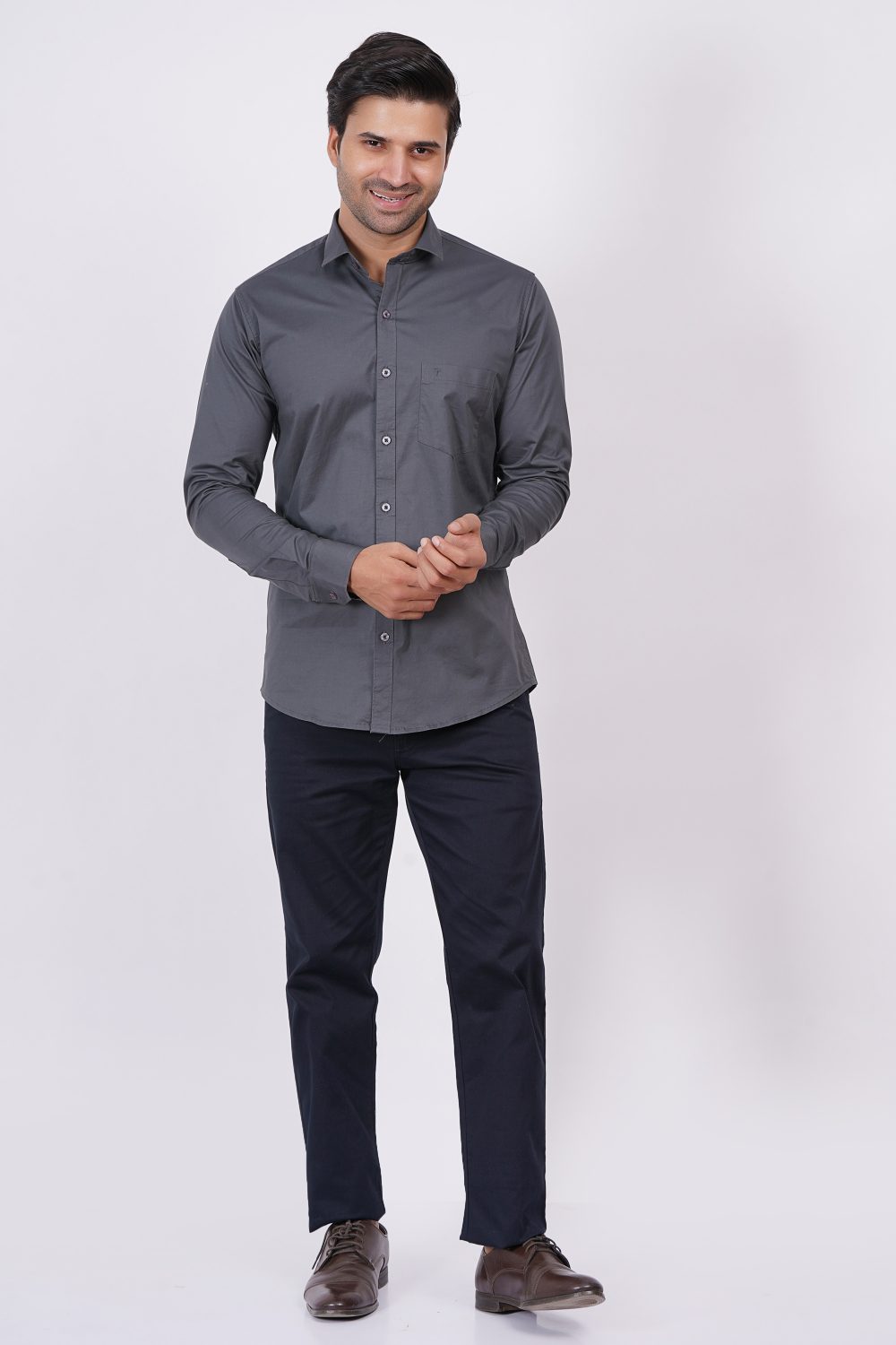 Dark Grey | TTASCOTT Plain Shirt