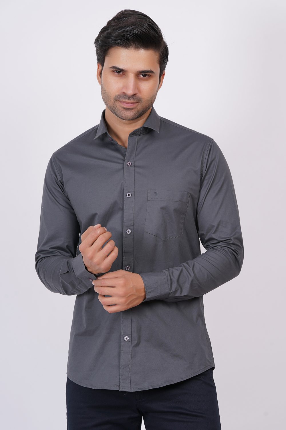 Dark Grey | TTASCOTT Plain Shirt