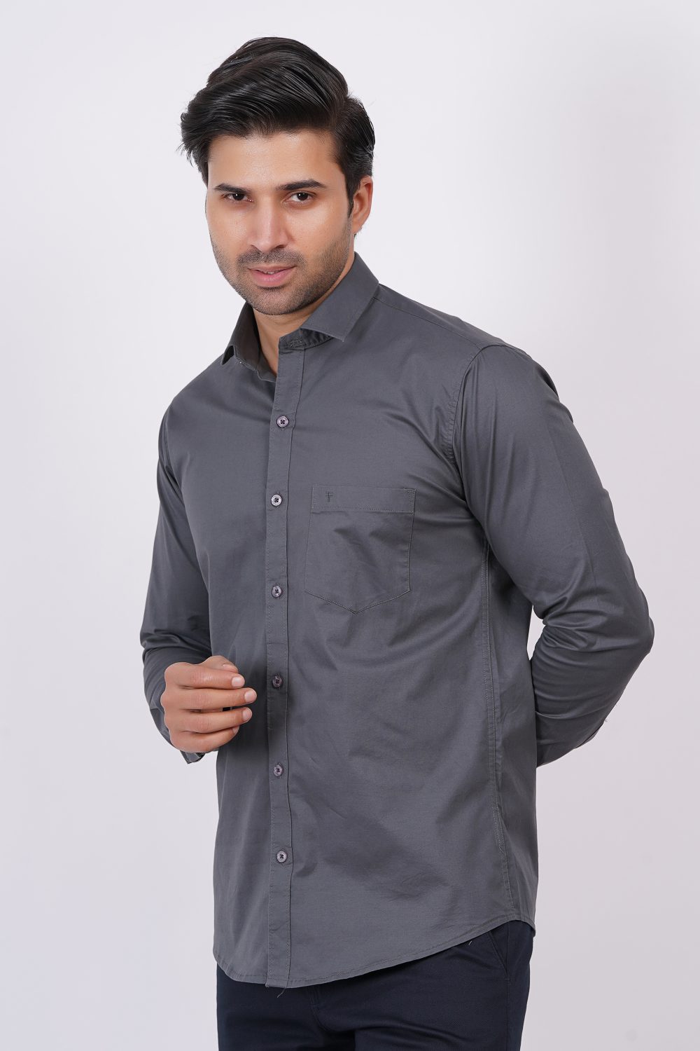 Dark Grey | TTASCOTT Plain Shirt