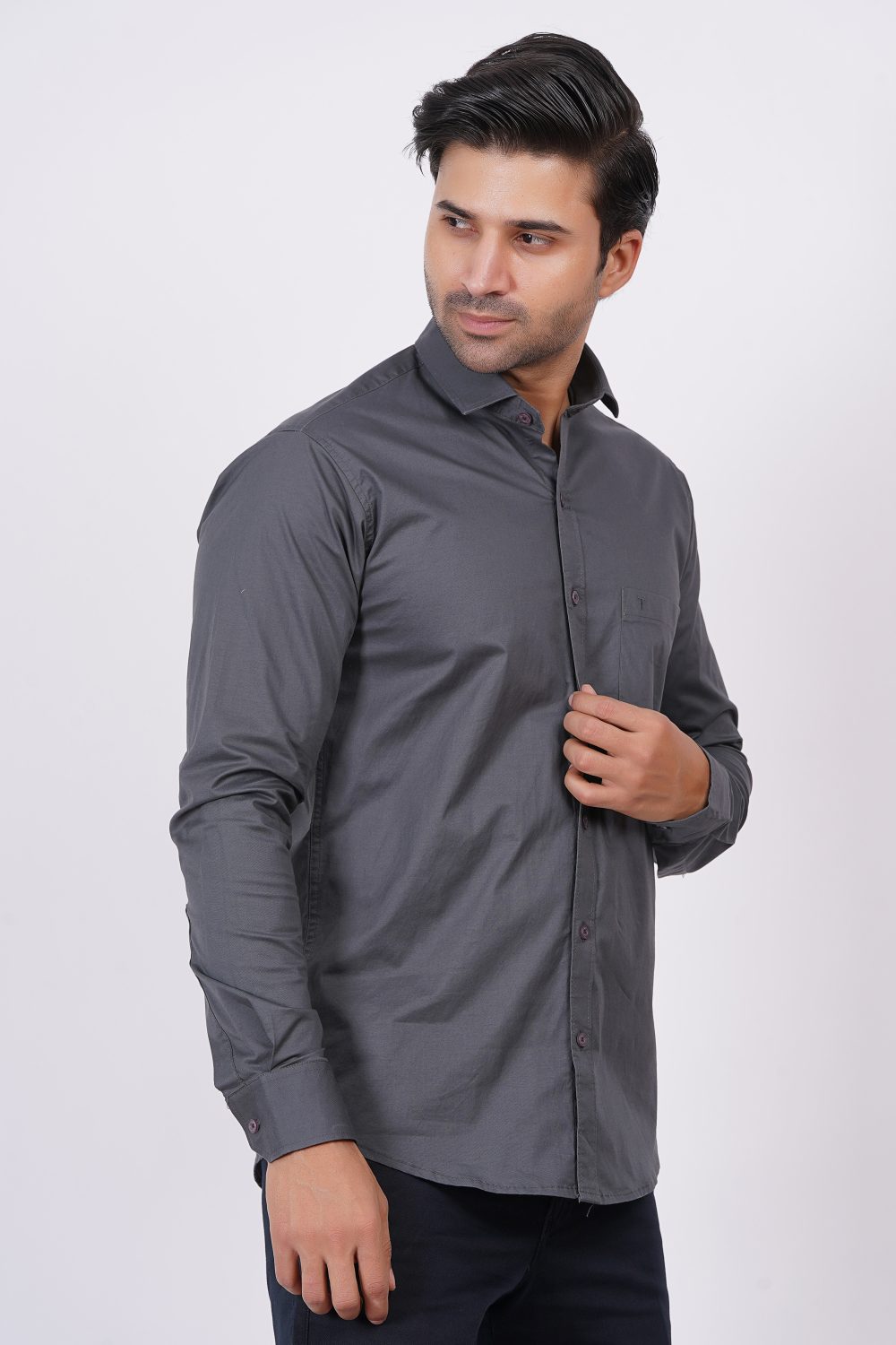 Dark Grey | TTASCOTT Plain Shirt