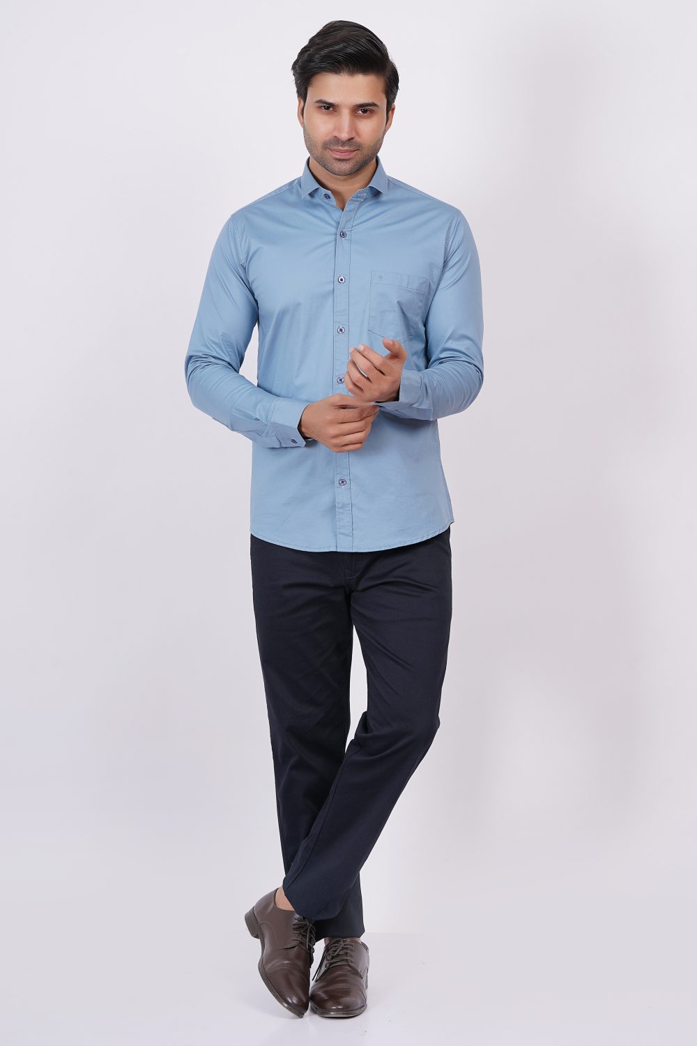 Sky Blue | TTASCOTT Plain Shirt