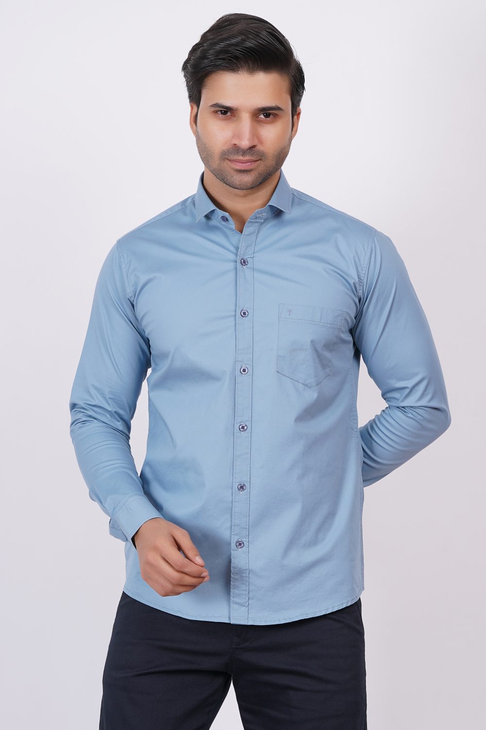 Sky Blue | TTASCOTT Plain Shirt