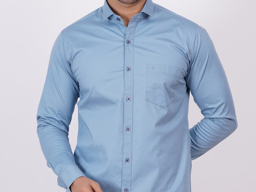 Sky Blue |  TTASCOTT Plain Shirt | TC 1171 - 2