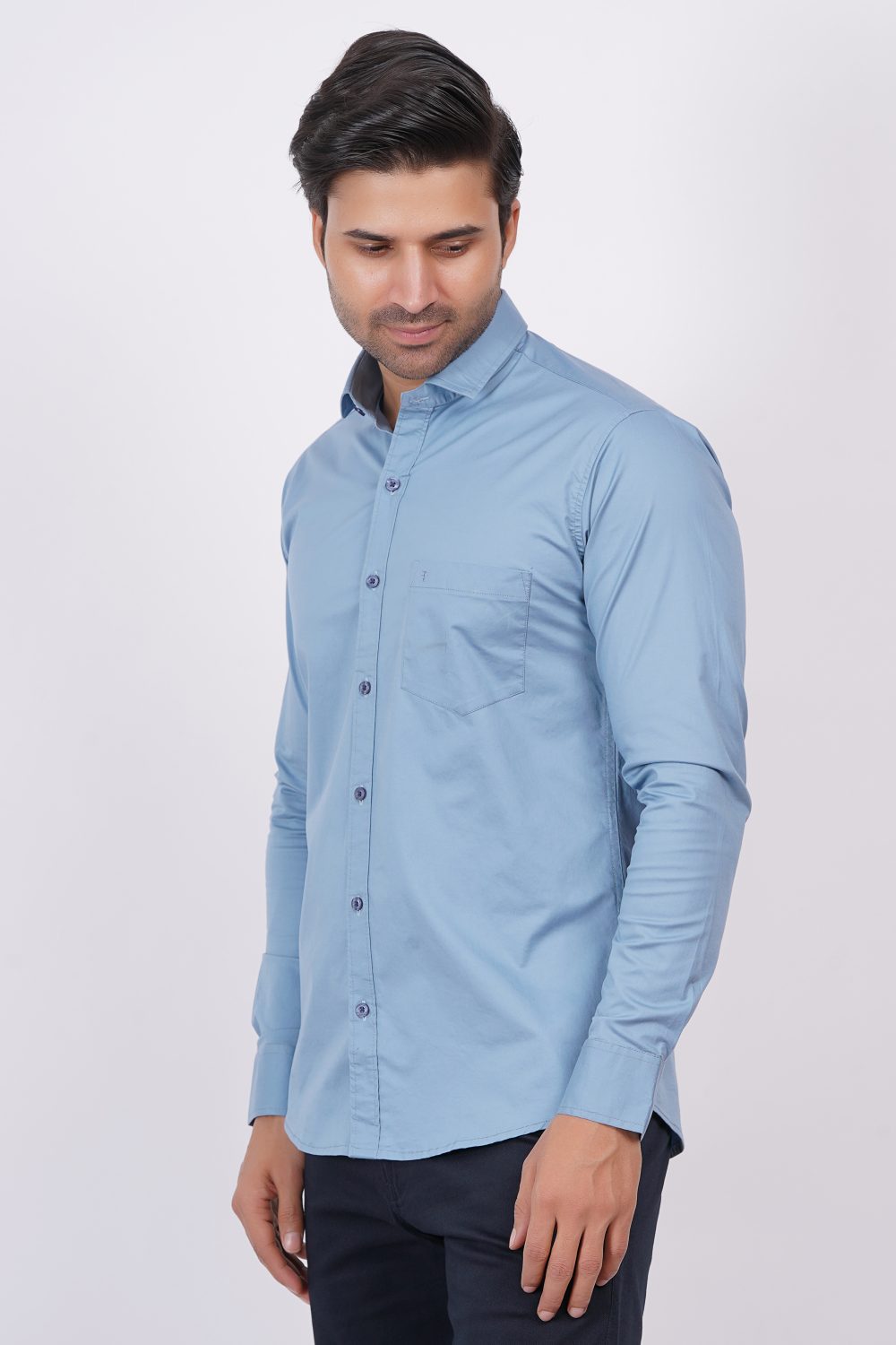 Sky Blue | TTASCOTT Plain Shirt