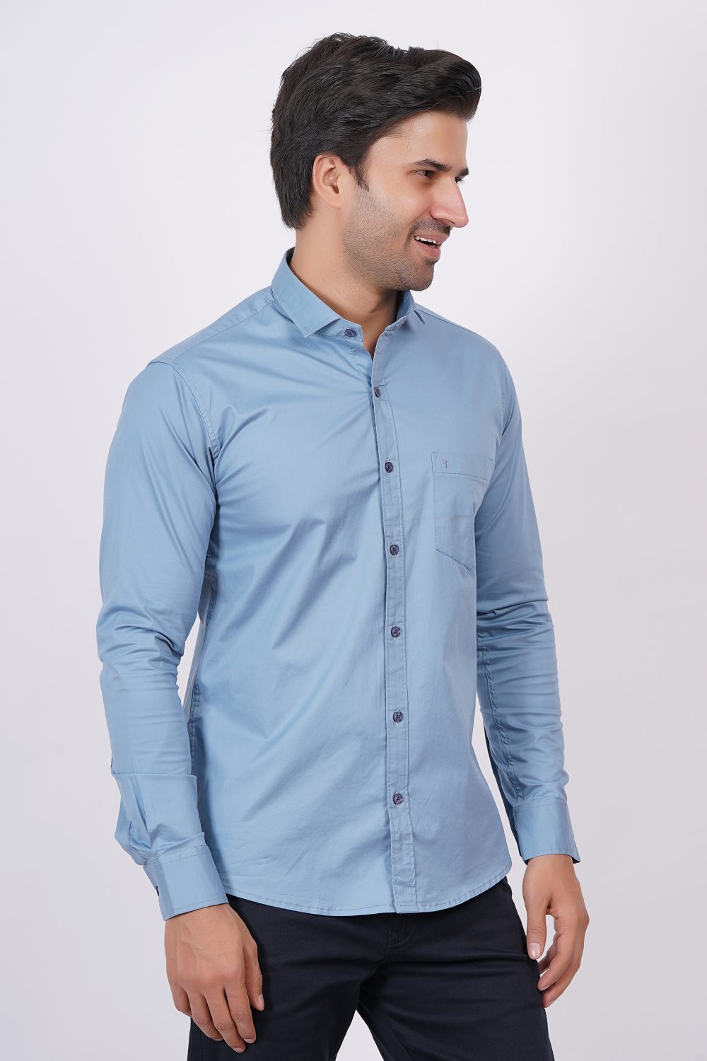 Sky Blue | TTASCOTT Plain Shirt