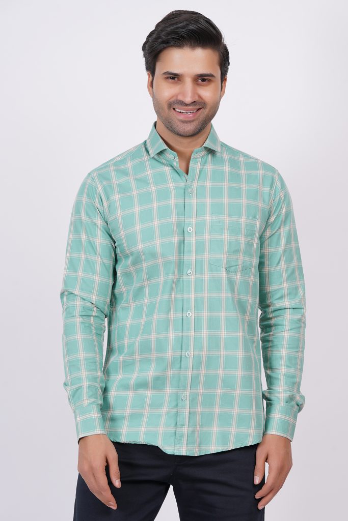 Light Green | TTASCOTT Check Shirt