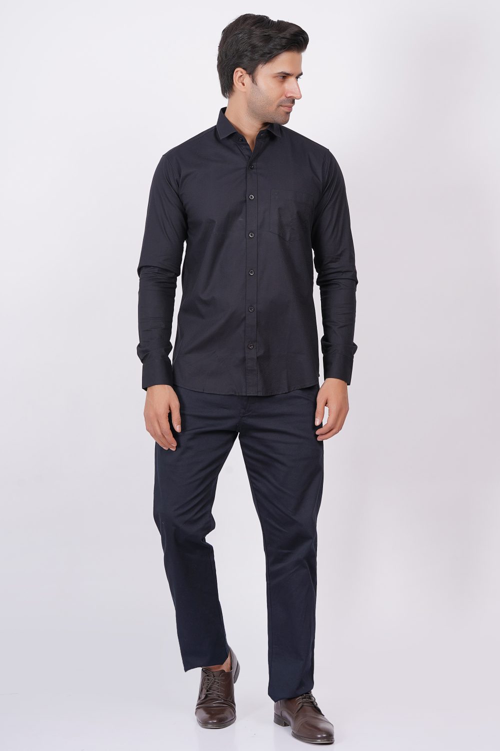 Black | TTASCOTT Plain Shirt