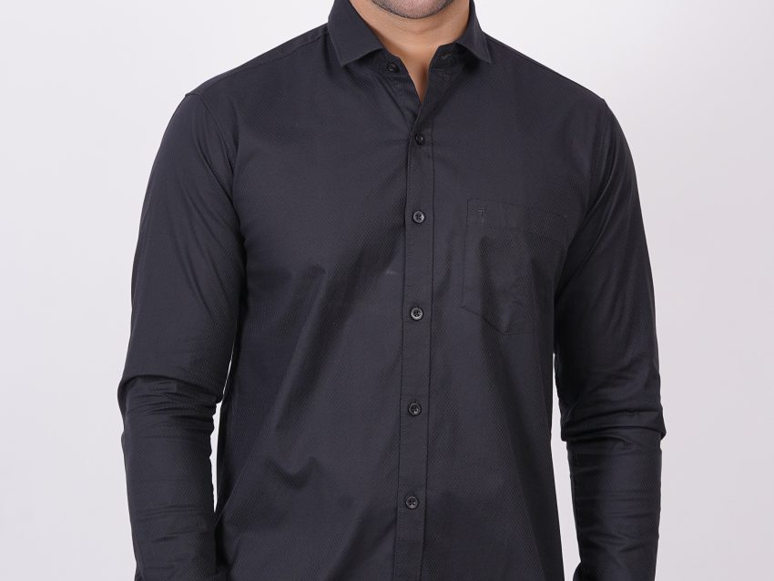 Black | TTASCOTT Plain Shirt | TC 1172 - 5