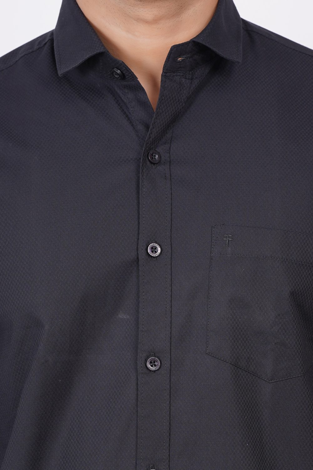 Black | TTASCOTT Plain Shirt