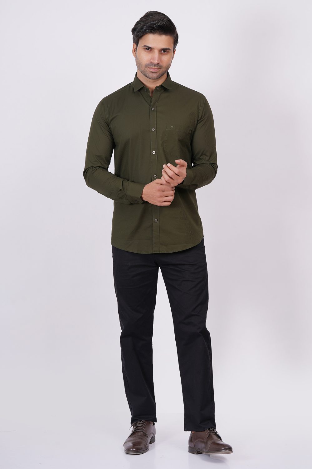 Olive Green | TTASCOTT Plain Shirt