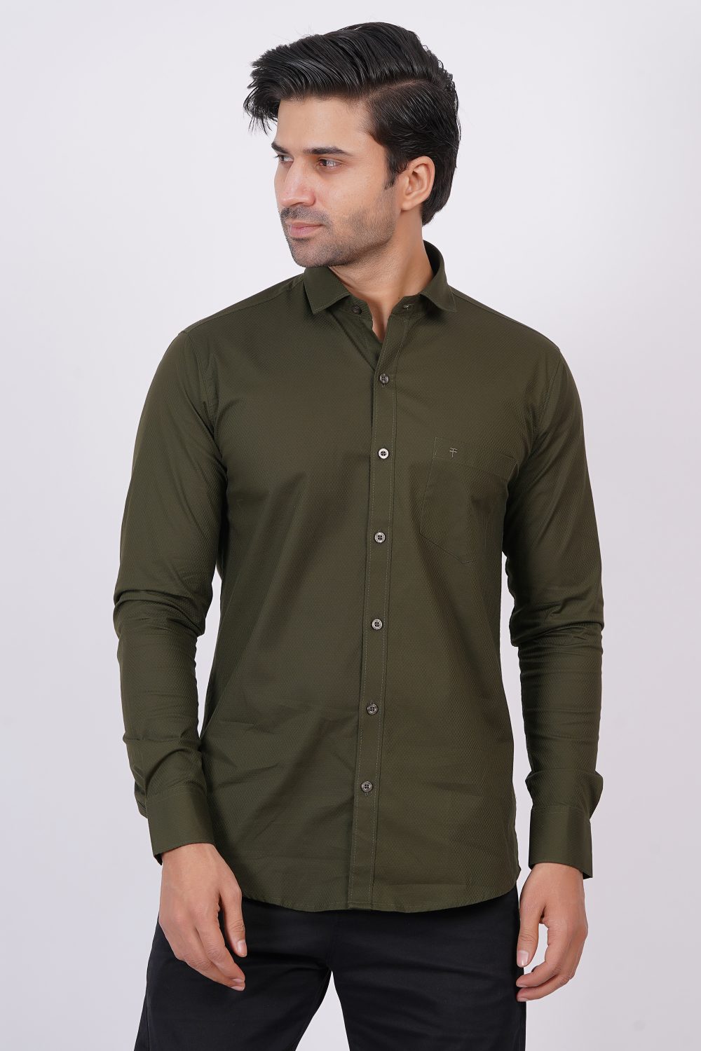 Olive Green | TTASCOTT Plain Shirt