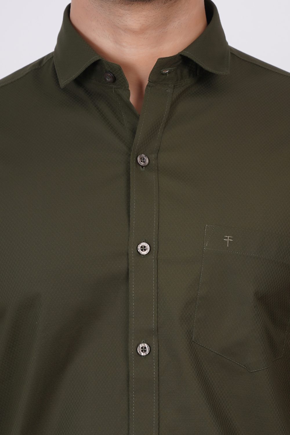 Olive Green | TTASCOTT Plain Shirt