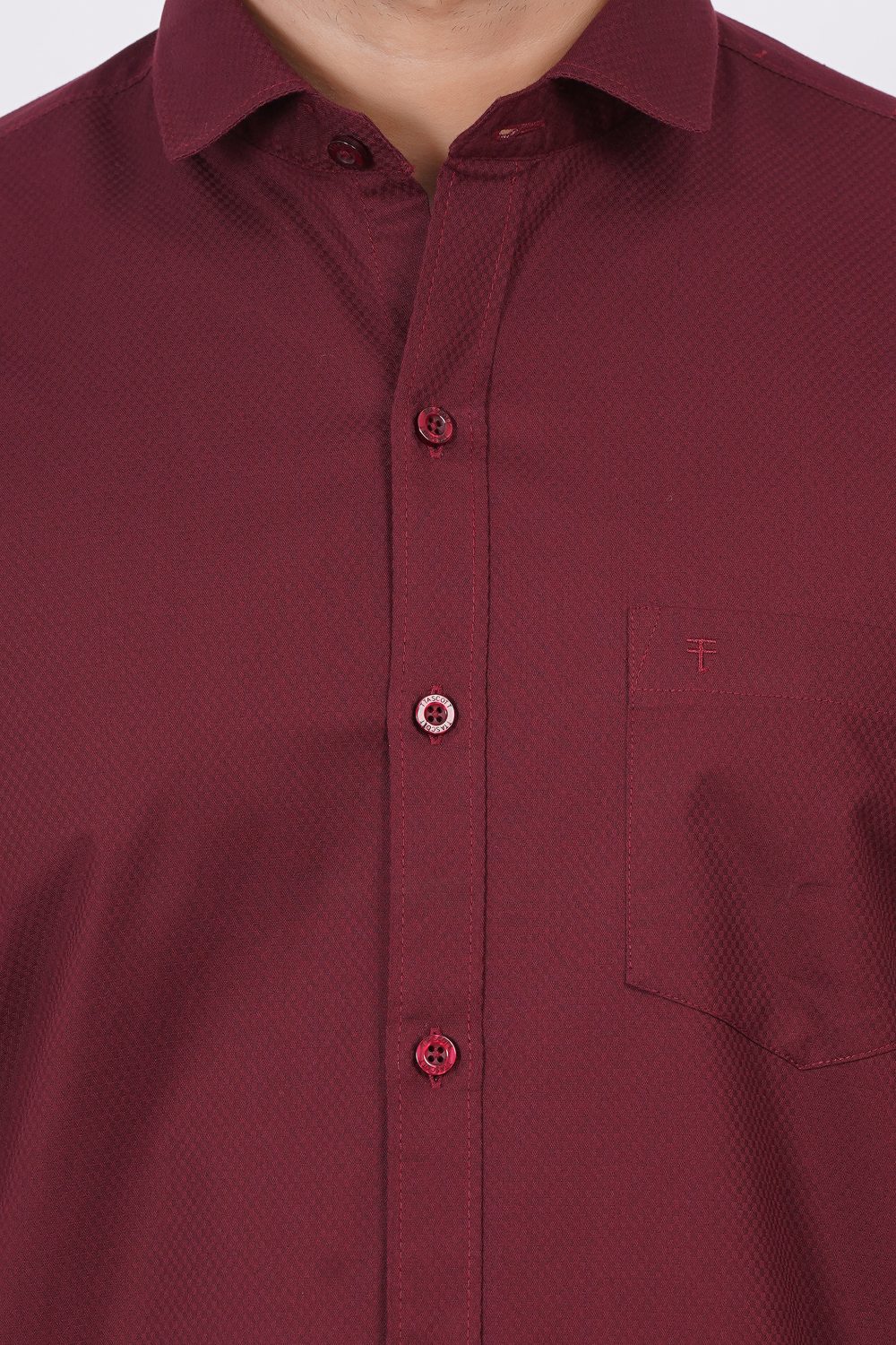 Maroon | TTASCOTT Plain Shirt