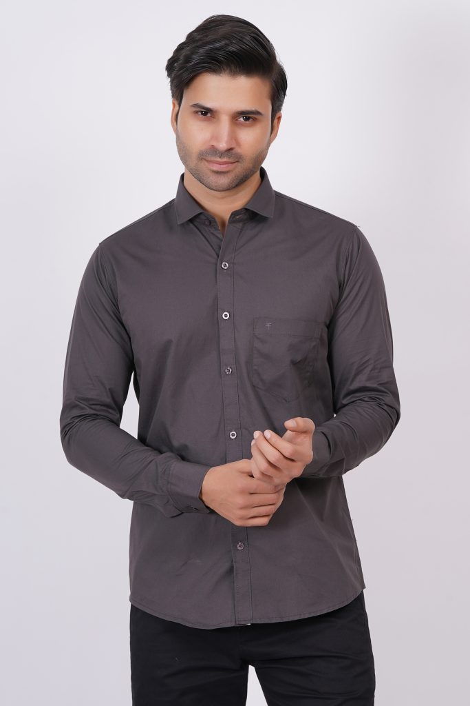 Dark Grey | TTASCOTT Plain Shirt