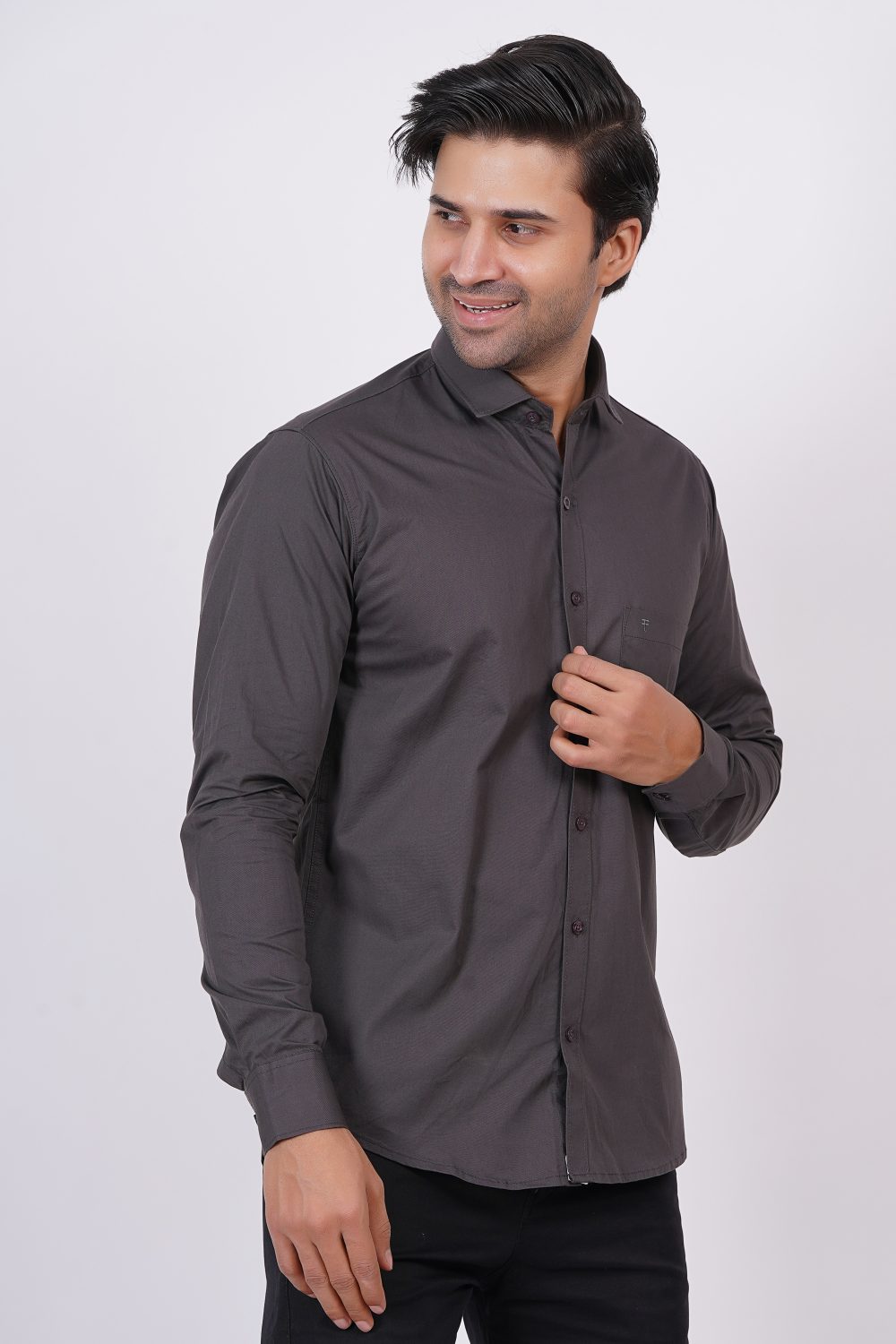 Dark Grey | TTASCOTT Plain Shirt