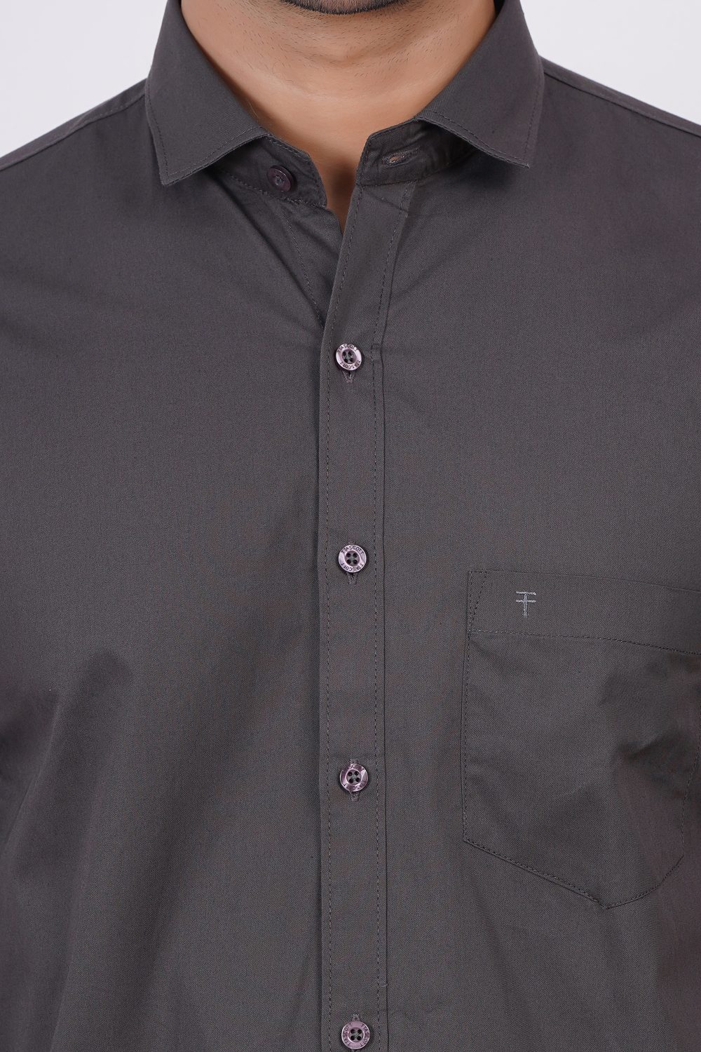 Dark Grey | TTASCOTT Plain Shirt