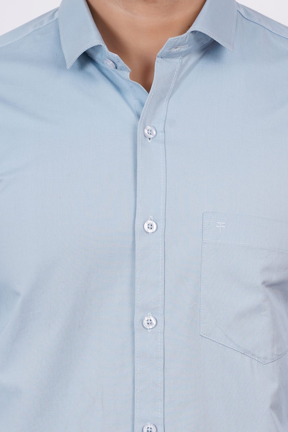 Metallic Blue | TTASCOTT Plain Shirt