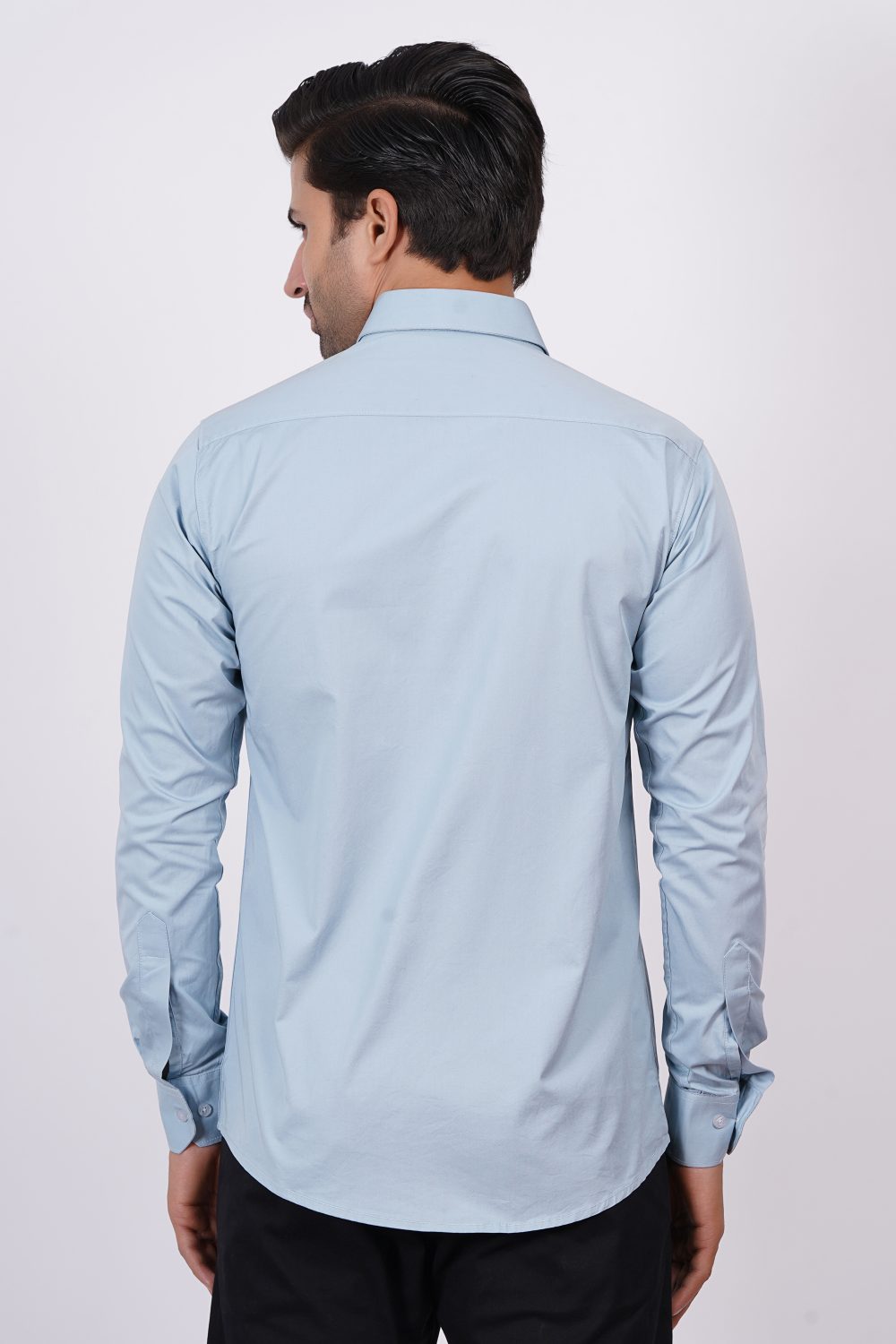 Metallic Blue | TTASCOTT Plain Shirt