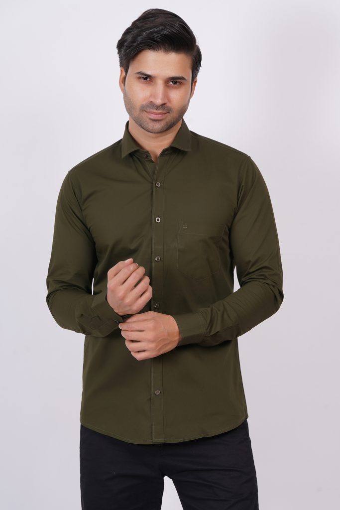 Dark Green | TTASCOTT Plain Shirt