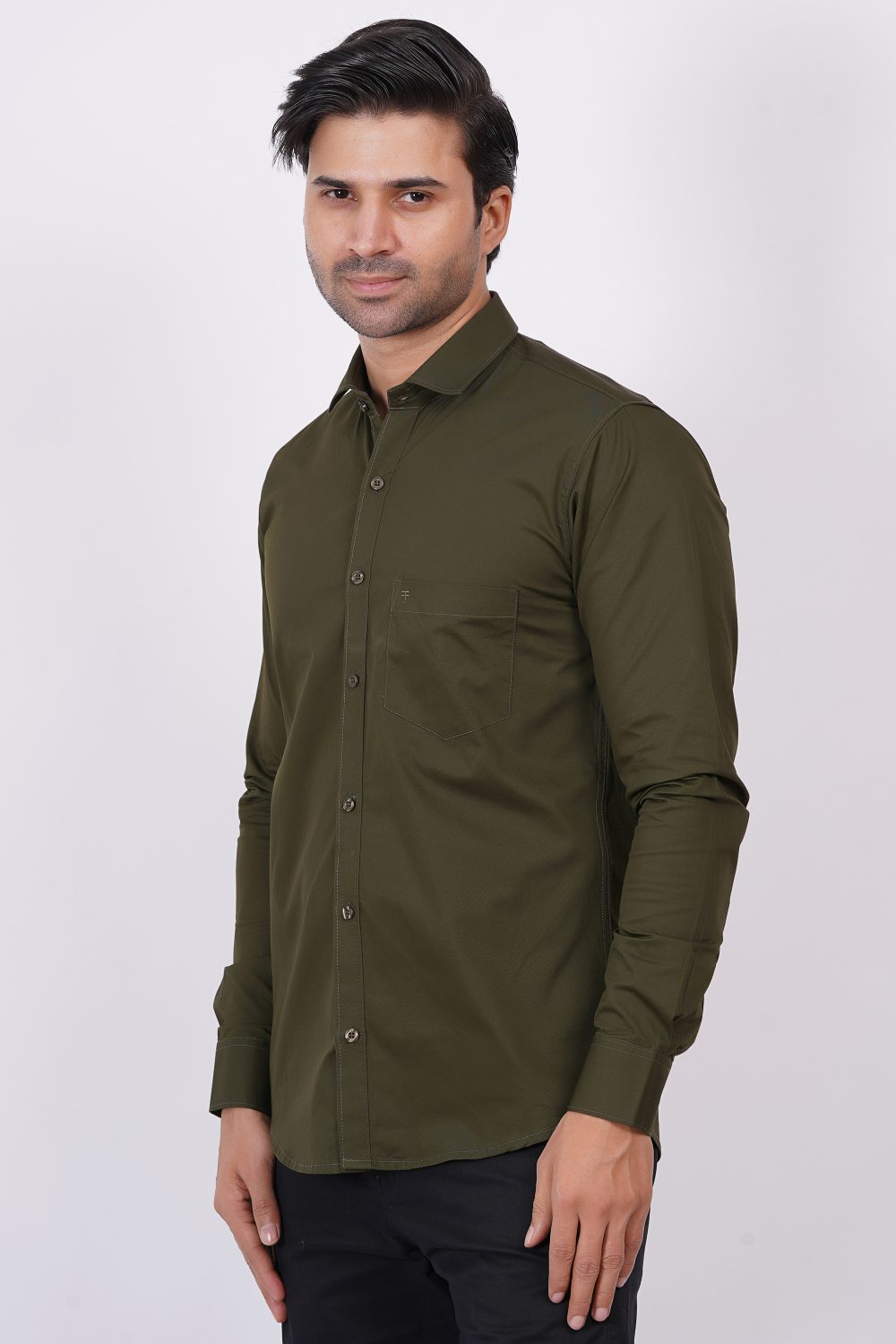 Dark Green | TTASCOTT Plain Shirt