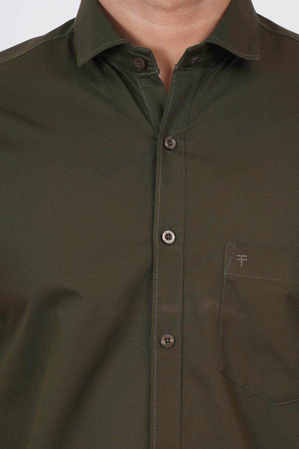 Dark Green | TTASCOTT Plain Shirt