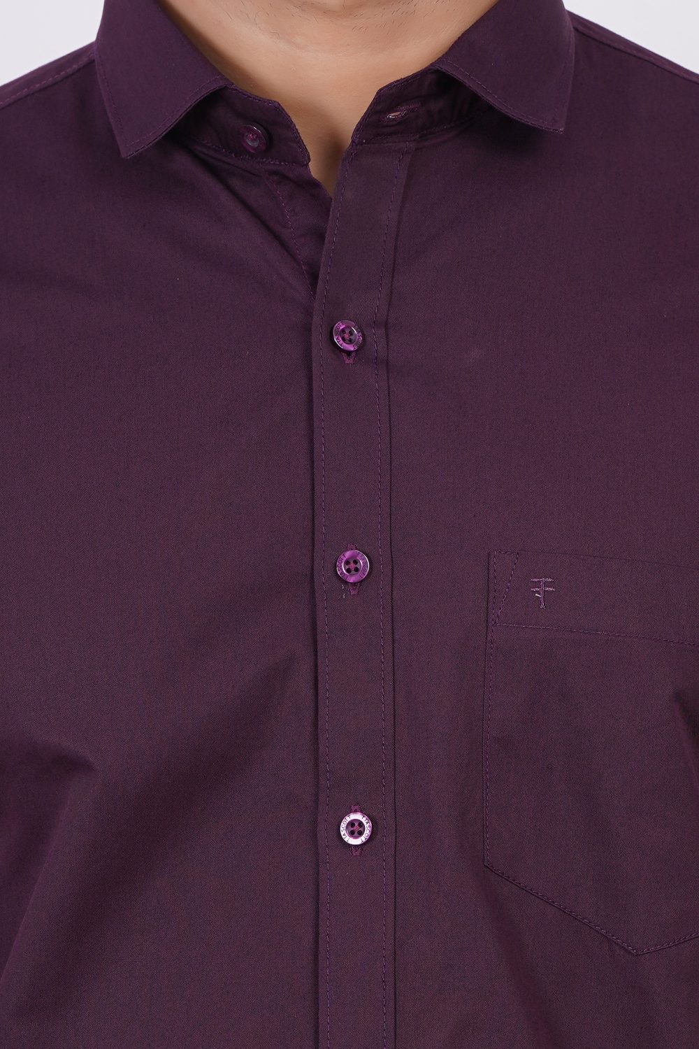 Solid Purple | TTASCOTT Plain Shirt