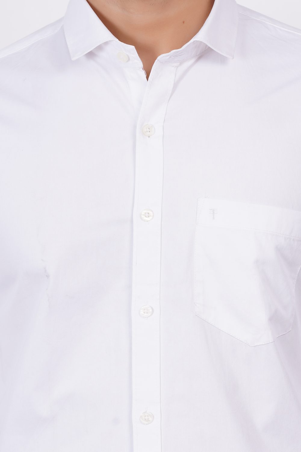 White | TTASCOTT Plain Shirt