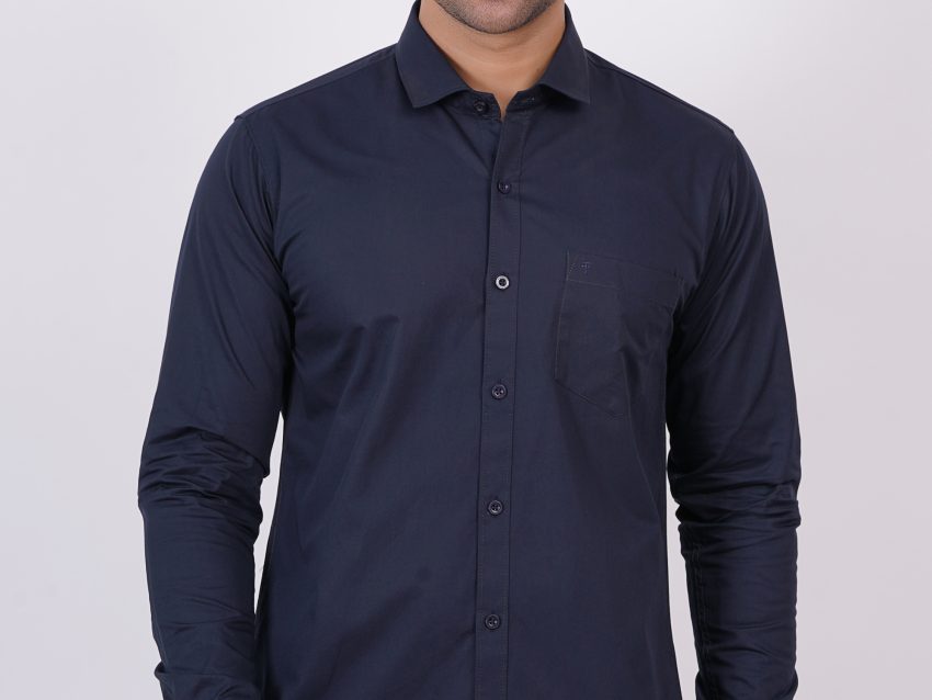 Navy blue | TTASCOTT Plain Shirt | TC 1174 - 1