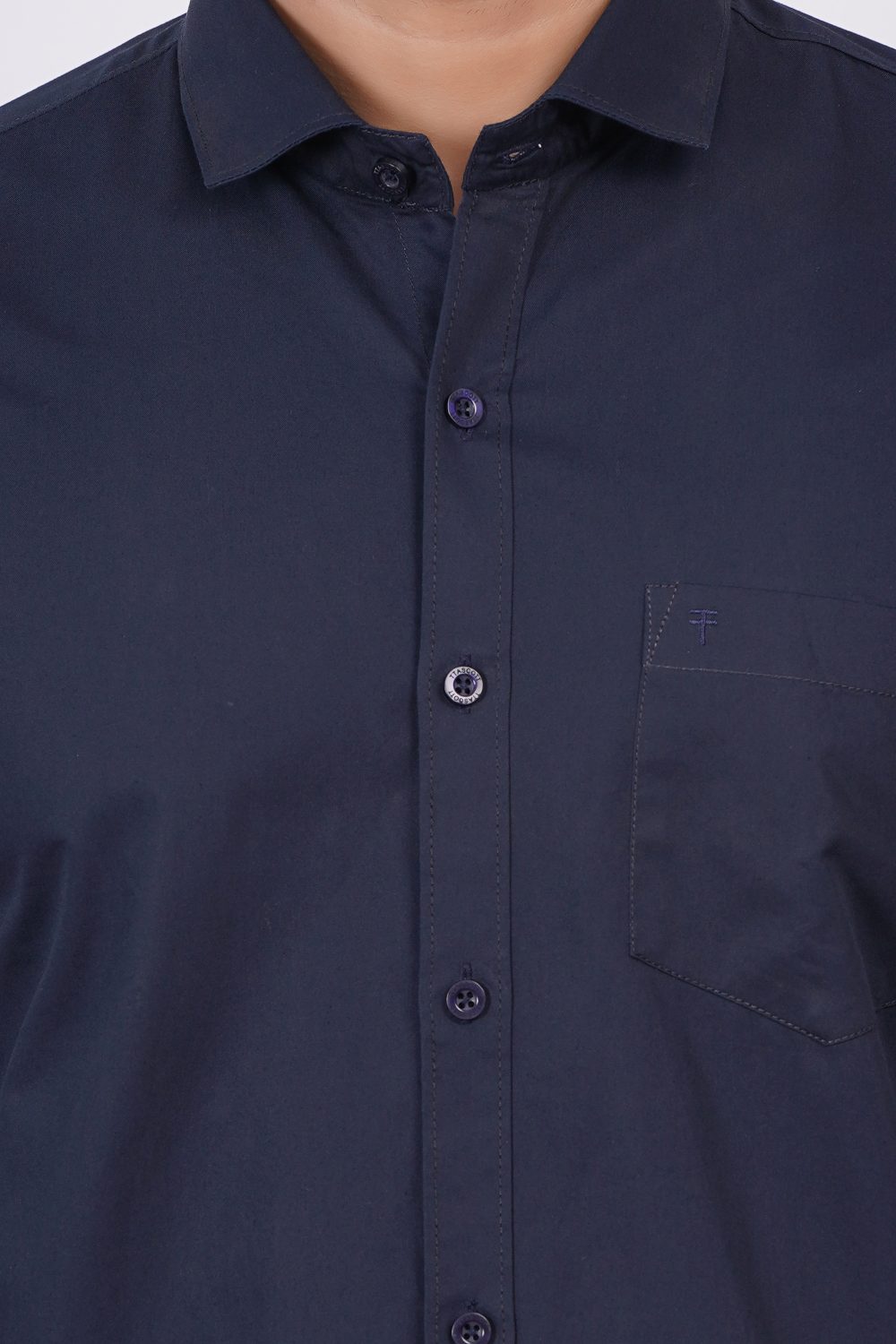 Navy Blue | TTASCOTT Check Shirt